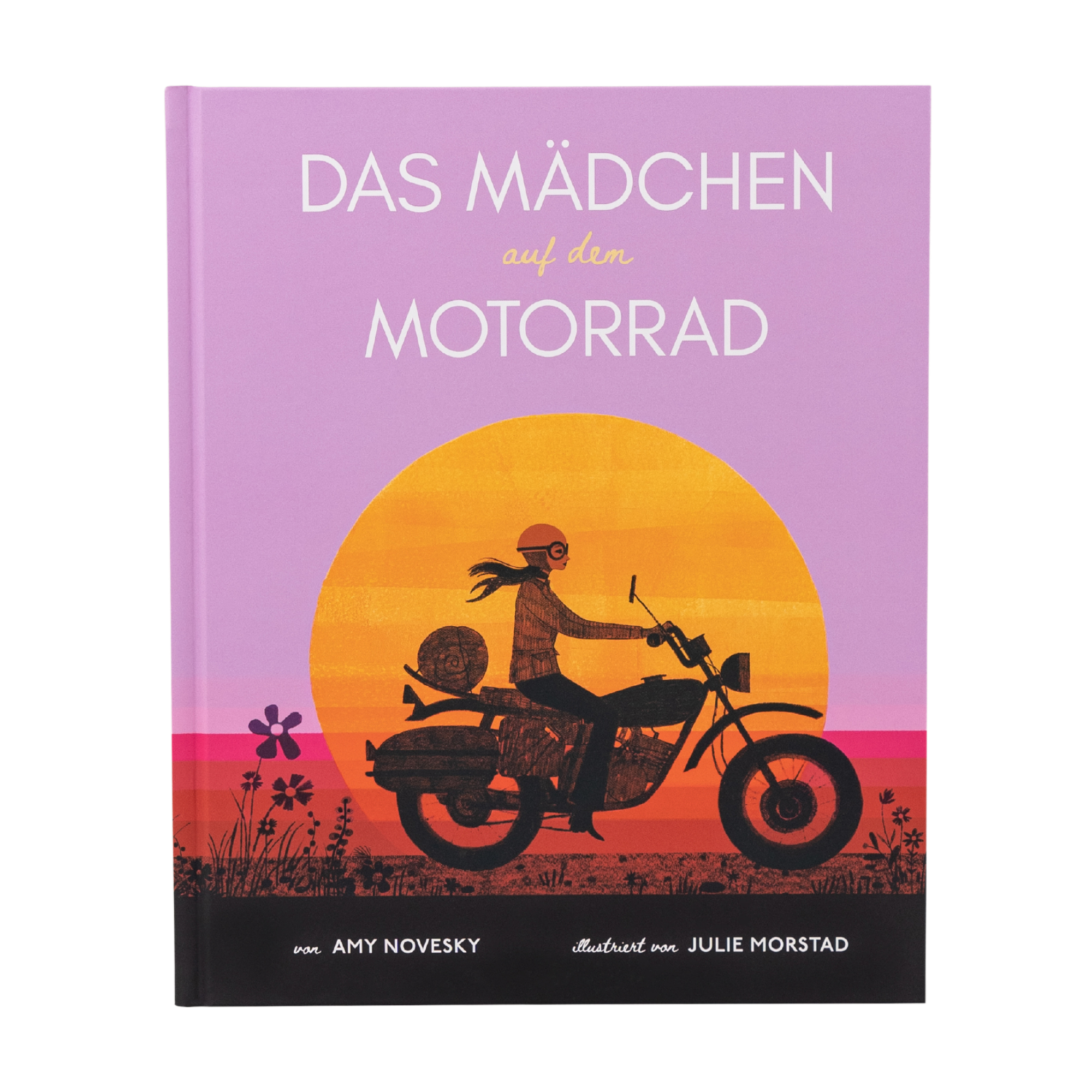 Das Mädchen auf dem Motorrad